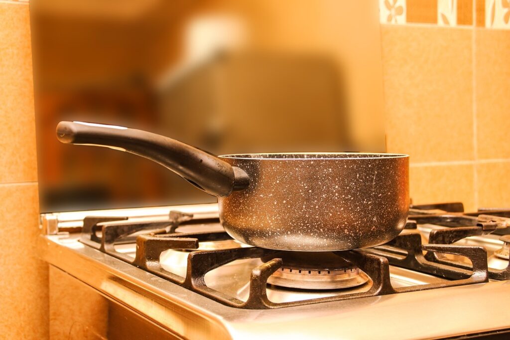 Padella in cucina