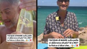 Tutti ne sono convinti, ma davvero l’acqua di mare abbronza di più? Il noto fisico ci dà una risposta