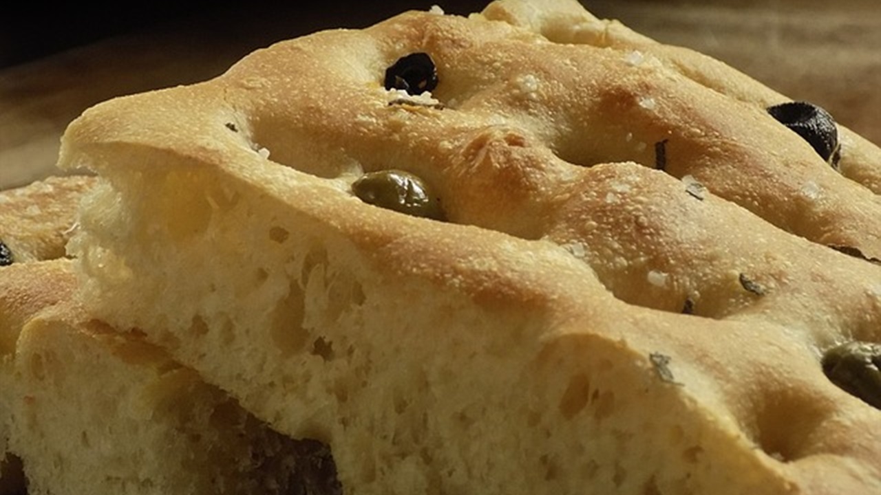 focaccia con olive