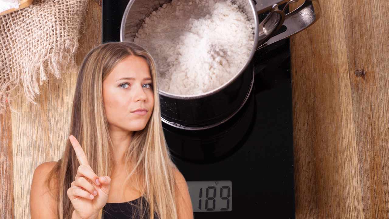 trucco per pesare farina e pasta