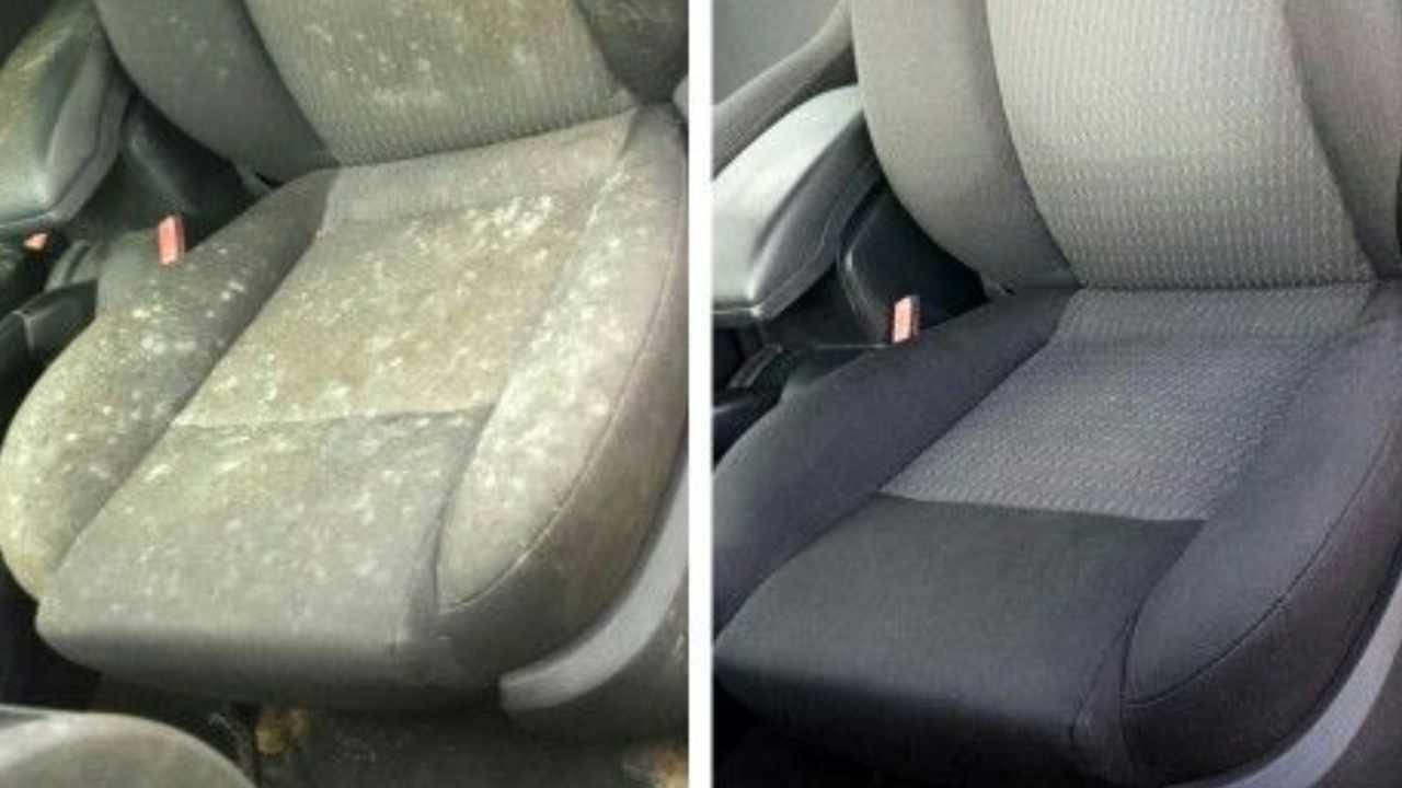 limpieza del asiento del coche